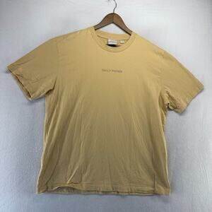 Daily Paper Shirt Men's 2XL Brown Embroidered Spellout Oversized Boxy Crewneck